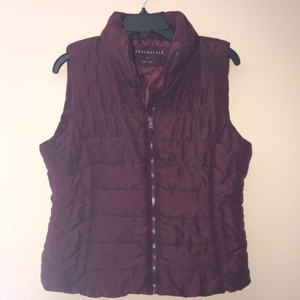 Aeropostale Maroon vest